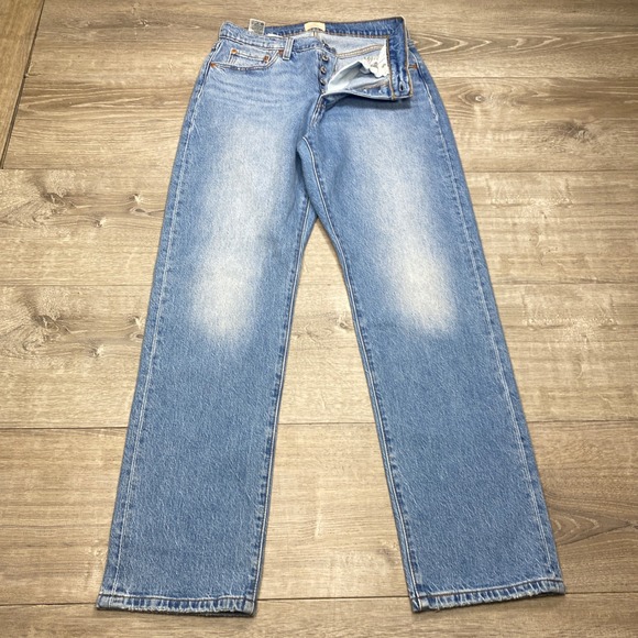 Levi's Denim - Levis 501 Curve Jeans Womens 29 Light Wash High Rise Straight Leg Denim Casual